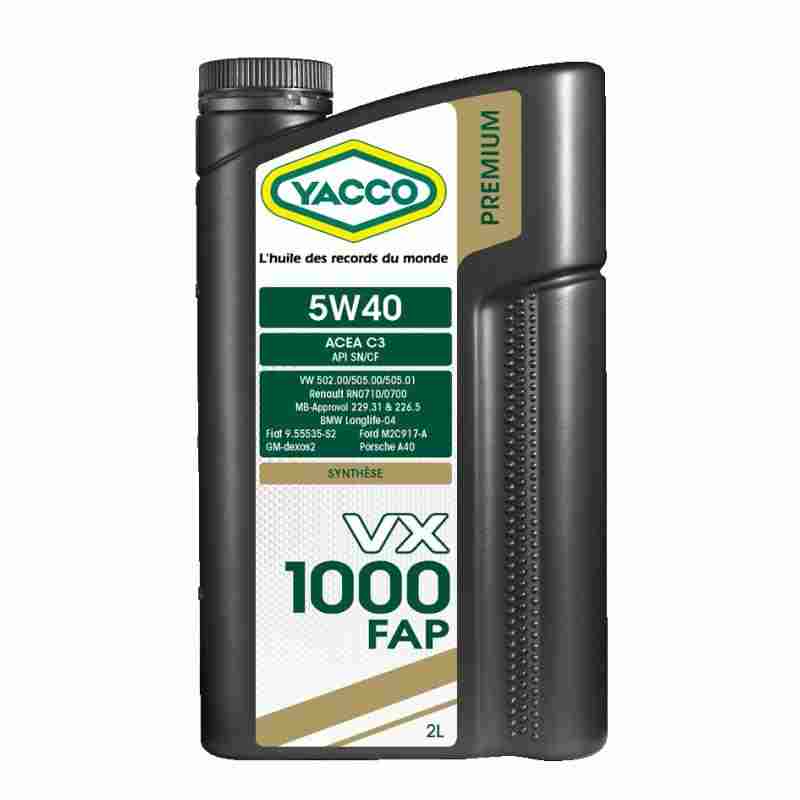 YACCO VX 1000 FAP 5W40 2L | Części samochodowe VAGPARTS.PL