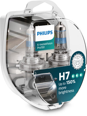 Żarówka PHILIPS X-TREME VISION GT150 ŻARÓWKI 12V 55W H7 (2szt) - PHILIPS PHI 12972XVPS2