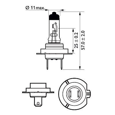 Żarówka PHILIPS X-TREME VISION GT150 ŻARÓWKI 12V 55W H7 (2szt) - PHILIPS PHI 12972XVPS2