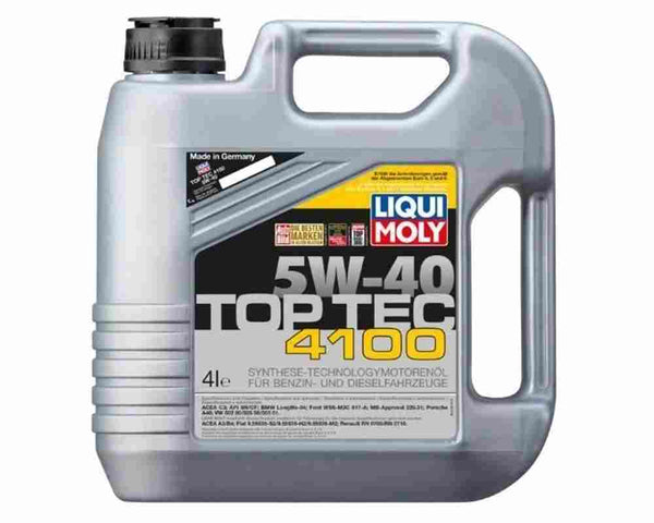 Olej Liqui Moly 5W-40 TOPTEC 4100 4L LQM2195 | Części samochodowe VAGPARTS.PL