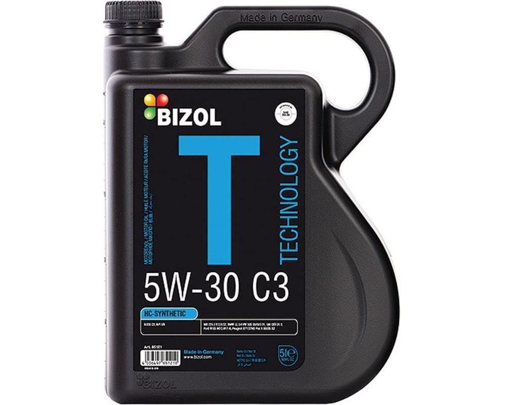 Olej Bizol TECHNOLOGY 5W-30 5L C3 DEXOS BIZ85121 | Części samochodowe VAGPARTS.PL