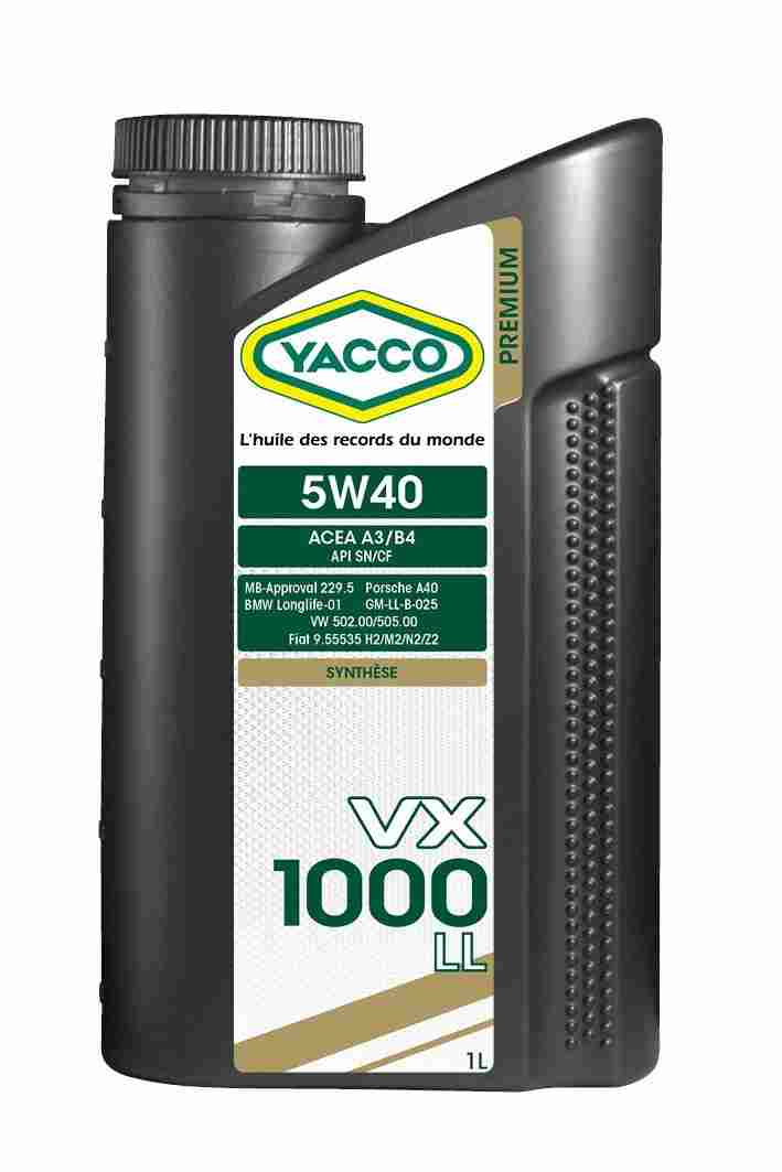 YACCO VX 1000 LL 5W40 1L | Części samochodowe VAGPARTS.PL